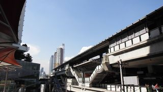 駅前に大型商業施設あり