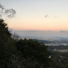 奥宮神社境内びわこ展望台から見た景色。