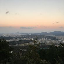 奥宮神社境内びわこ展望台から見た景色。