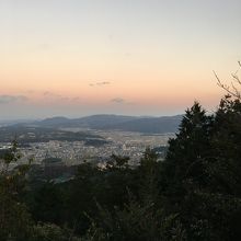奥宮神社境内びわこ展望台から見た景色。