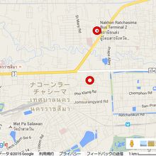 ナコンラチャシマには、２ケ所のバスターミナルがあります。