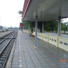 ノンカイ駅のホームです。ラオスやバンコクへの列車が出ます。