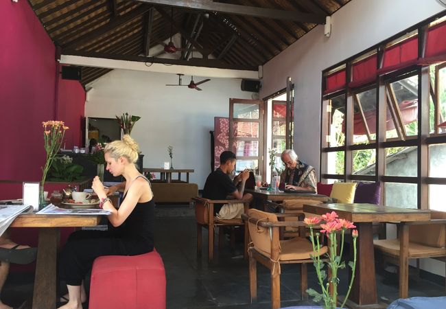 ラヤウブドを眺めながらコーヒータイム