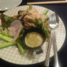 かきと魚介のサラダ