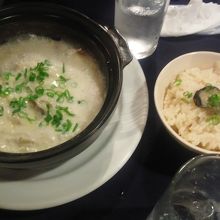 牡蠣のリゾットとかきご飯