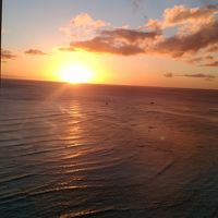 部屋からのサンセット