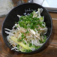 ビールのお通し