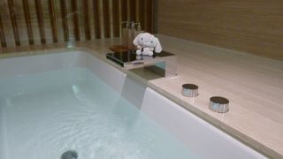 バスタブのあるラウンジ