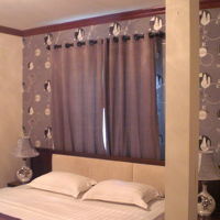 客室のベッドの様子です。広くて綺麗な部屋です。心が休まります