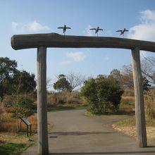 この門より先が遺跡START！