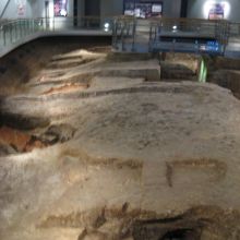 当時のものを展示。少々薬剤臭がする。