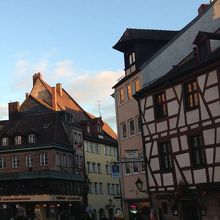 デューラーの家が面している広場。