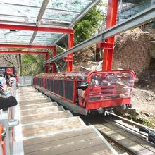シーニックワールドのトロッコ。