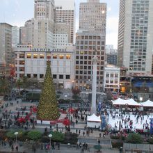 メイシーズからみたユニオンスクエア