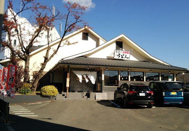 芥川近くのうどん店