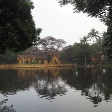 雰囲気の良かった家の前の池