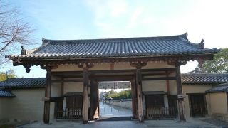 西院伽藍から東院伽藍に向かう途中。