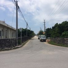 沖縄県道213号黒島港線、起点。