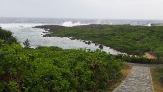 伊良部島の北部の景観スポット