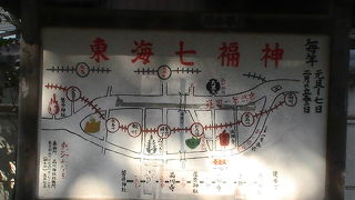 旧東海道に沿った七福神です、正月は多くの人達が訪れます