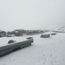 10月中旬から笠ヶ岳山荘は雪で別世界になり冬期休業となります