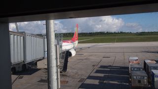 こじんまりとした小さな空港