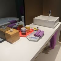 洗面所　すべてカラフル