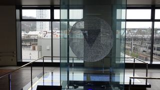 甲府駅内のオブジェ