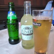 ソフトドリンクもある