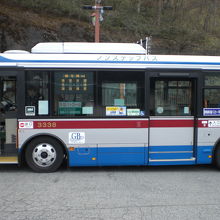 榛名湖に来るには、公共手段のバスを使って来るのが一般的です