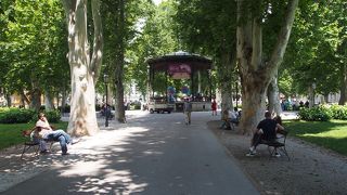 ステージでフリーのライブがあることも