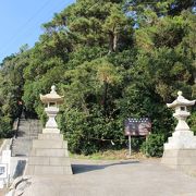 神社や展望台がありました