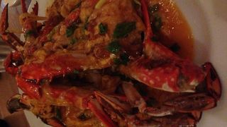 蟹のカレー炒めが美味