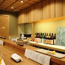 杉板張りの店内です！とてもおしゃれな造り！