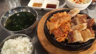 サムギョプサルが美味しい