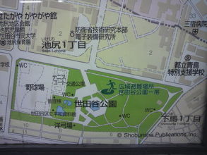 周囲１ｋｍ以上に及ぶ広大な敷地を有する世田谷公園です。