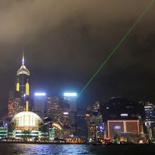 ビームは空一面なので写真にとりにくい