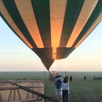 気球サファリです。この旅のハイライトです。