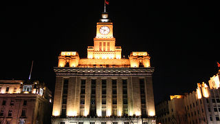 外灘（バンド）に並ぶ近代建築