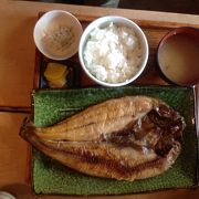 熱海駅 徒歩３分 干物定食が美味しいです。