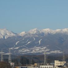 新幹線のホームからの景色