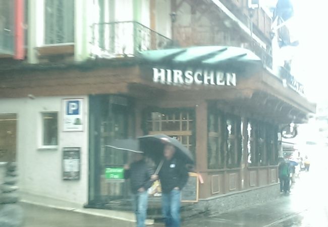 グリンデルヴァルトの中央通りにある有数のレストラン