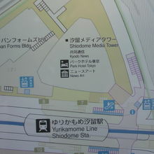 共同通信社本社のメディアタワーは、ゆりかもめ汐留駅の傍です。