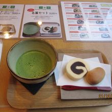 一六タルトと抹茶セット