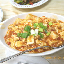 麻婆豆腐　程よい辛さで美味しいです。