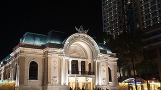 夜のライトアップがきれい