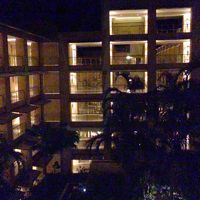 部屋の廊下から見た風景。