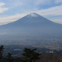 富士山と御殿場等の街並み