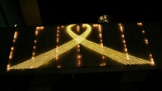 京都駅ビルの最上階にある憩いの広場