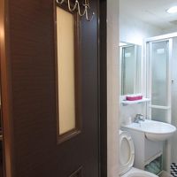 浴室側にもフックが多数